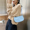 Women Casual Handbag Simple Nylon Daily Female Totes Shoulder Bags (Blue)