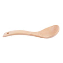 Household Kitchen Wood Round Head Rice Scoop Soup Ladle Spoon 7.5" Long M4D8
