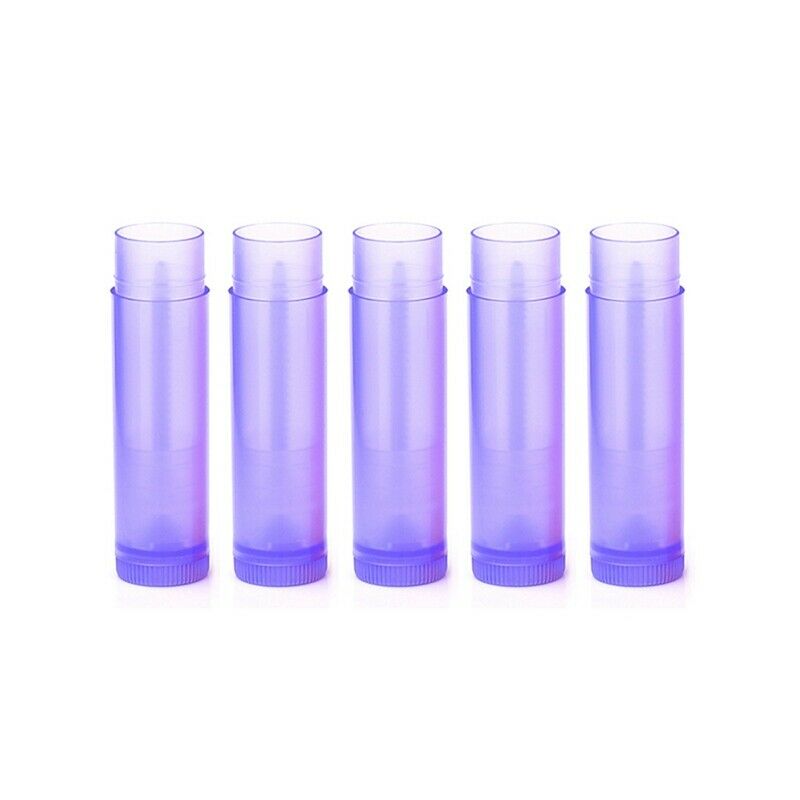 10pcs Purple Lipstick Empty Tube Wax Tube Lipstick DIY Lipstick Tube Cosmet J8M7