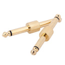 Guitar Effect Pedal Convert Connector 2 Crank & 2 Straight Converter Plug