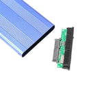 2.5 inch HDD Case USB2.0 SATA External Hard Drive Disk Enclosure Box (Blue) A
