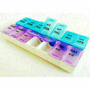 7 Day Pill Box With Clip Lids Medicine Organiser Tablet Storage Dispenser F Z7O8