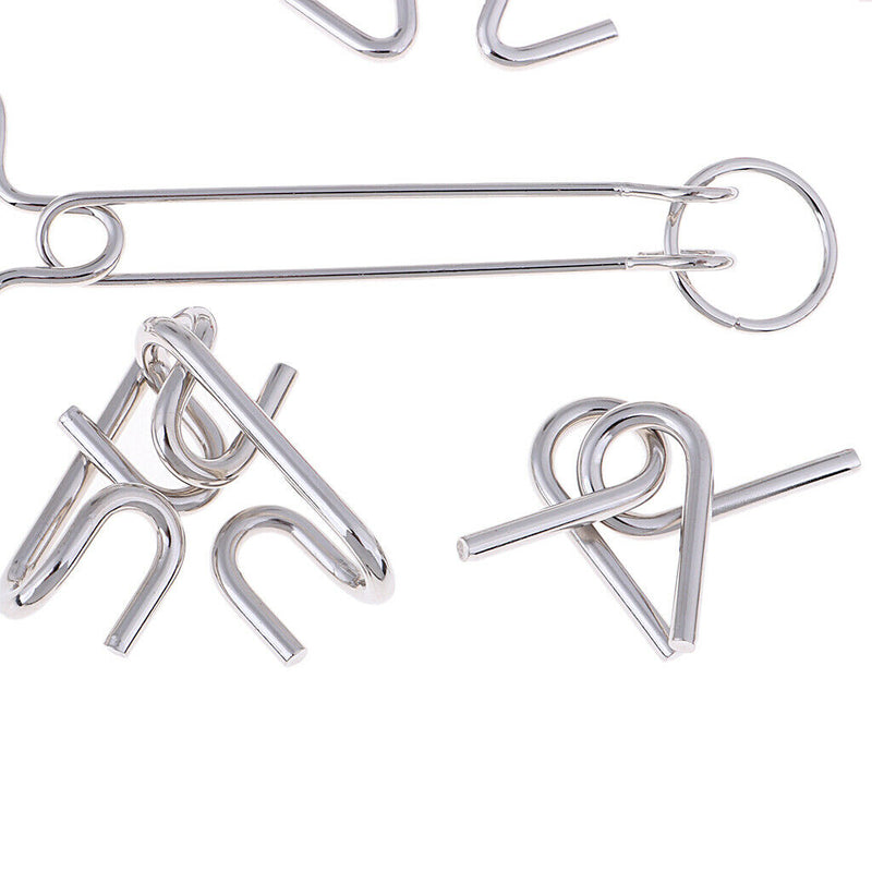 30x Metal Puzzles Chinese Puzzle Game IQ Mind Brain Teaser For Friends Gifts