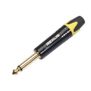 6.35mm Mono Male Plug Connector DIY Soldering Plug for Microphone (Yellow)