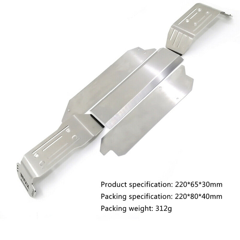 Stainless Steel Chassis Armor Set Axle Protector Plate for 1/10 RC Traxxas