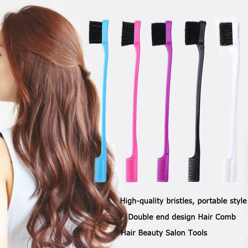 Double Sided Hair Edge Brush Hair Styling Hair Beauty Hairdress Comb (3pcs