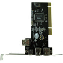 PCI FireWire IEEE 1394 3 + 1 Port Card + 4/6 Pin Cable H4Z9