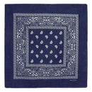 Set of 3 bandanas Paisley Man and Woman 57 x 57 cm Royal blue + sky blue +