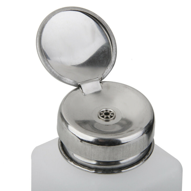 Professional Refillable Push Down Liquid Pumping Bottle Dispenser, Empty Nail