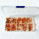 250Pcs Small Copper Tube Combination Connecting Tube Boxed Capillary Croppe I1V8