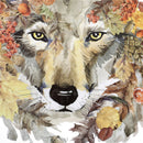Wolf Irons on Stickers Leaves Patches Washable Heat Transfer Applique DecorBIES