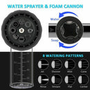 Foam Sprayer, Garden Hose Spray Nozzle Car Wash Foam Gun with 100cc Bottle, X8V9