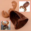 Adjustable Pet Dog Cat Reindeer Antler Hat Cap Hair Hoop Christmas Dress