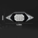 Bike LED Turn Signal Blinker Tail Light Indicator Rechargeable Black