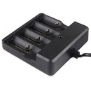 Universal Battery Charger 4 Independent Slots Automatically Stop Charging