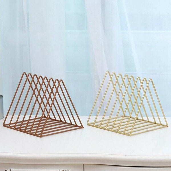 Nordic e simple wrought iron desktop storage rack shelf file magazine stora N8B3