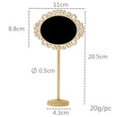 10 Pcs Wooden Lace Tabletop Blackboard With Stands Chalkboard 7.87 x 4.3''