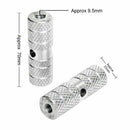 2 x BMX Mountain Bike Bicycle Axle Pedal Alloy Foot Stunt Pegs Cylinder Sil