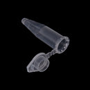 50x 1.5ml Lab Clear Micro Plastic Test Tube Centrifuge Vial Snap Cap Containers~