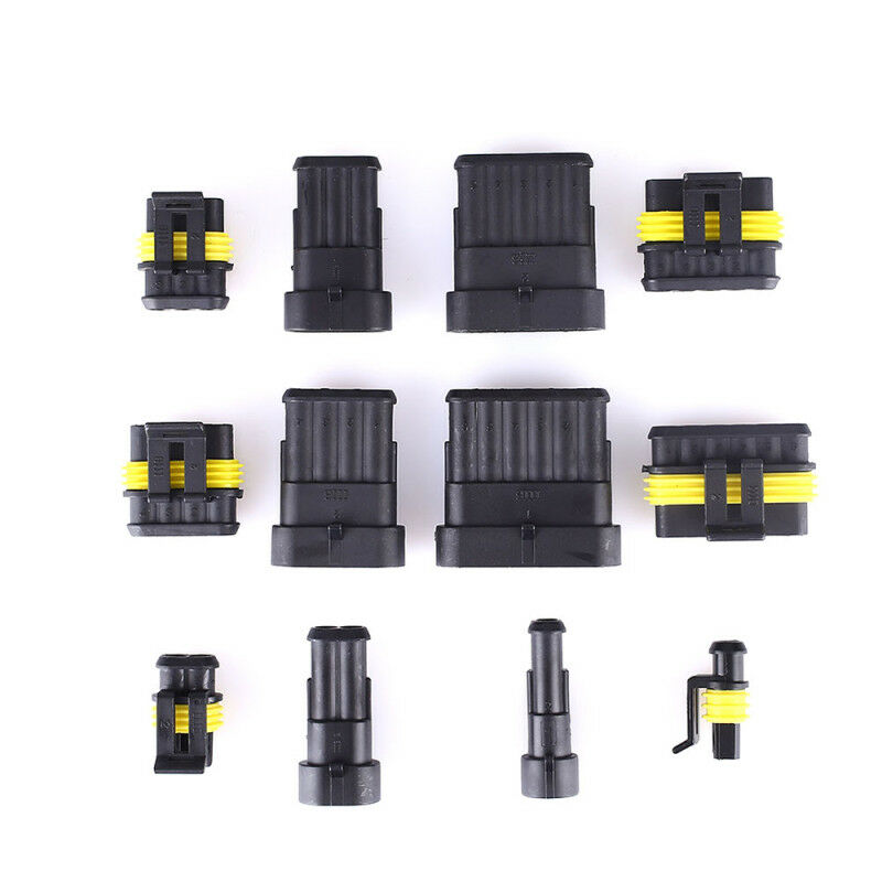 1 Set Waterproof Car Auto Electrical Wire Connector Plug Kit 1-6 Pin Way