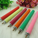 Colorful Pet Birds Cage Perches Stand Platform Chew Toys Paw Grinding Clean Tool