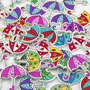Pack of 50PCS Umbrella Buttons Random Color of Various Plain Round DIY 2 Ho