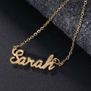 Unisex Customized Custom Name Collar Chain Nameplate Pendant Necklace/Sarah