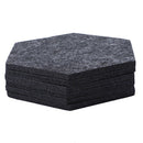 Visual Press Pack Of 6 Felt Fabric Hexagon Cup Mat Drink Coasters Beer Coff C7P6
