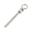 2Pcs M10 100mm Threaded Lifting Eye Bolt Ring Tie Down Stainless Steel