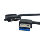 Left Angled 90 Degree USB 3.0 to Micro USB 3.0 10Pin Data Charger Cable