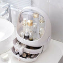 Clamshell 3 Drawer Dressing Table Rounded Makeup Holder Storage Box For Lip