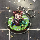 6pcs Cartoon Anime Keychain Backpack Pendant Key Ring for Children Fans Gift