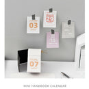 2020 Mini Desktop Paper Calendar dual Daily Scheduler Planner Yearly OrganizerOZ