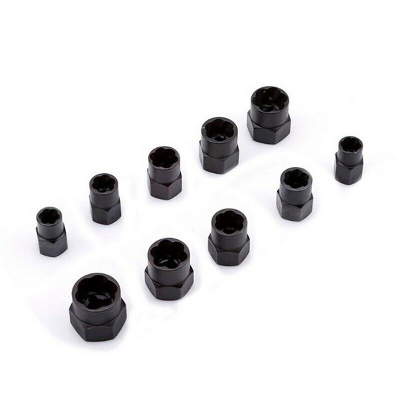 11Pcs Nut Bolt Removers Set 9-19Mm Locking Wheel Bolt Nut Stud Extractor Tw C4X6