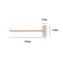10 Pieces Mini Wooden Hammer Wood Mallets for Seafood Lobster Crab Shell Leather
