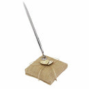 Wood+Metal+Burlap Hearts Wedding Pen Stand Set for Wedding Bridal T6P1