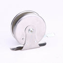 Ice Fishing Mini Pole Line Reel Rods Shrimp Metal Steel Lightweight Portabl