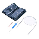 11pcs Stainless Steel Circular Knitting Needles Crochet Hook Weave Set