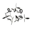 20x Fishing Rod Guides Double Foot Stainless Steel Frame Ceramic Ring 6
