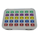30PCS 1 Set Colored Bobbin Plastic Case Set 30 Sets Of Mixed Color Bobbin