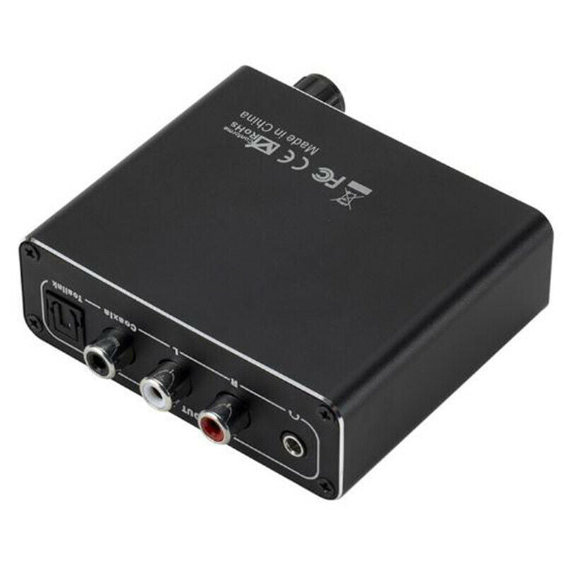 192kHz Digital Optical Coaxial Toslink To Analog RCA L/R 3.5mm Audio Convert3C