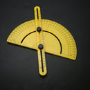 Protractor Angle Finder Articulating Arm Fold Ruler Measuring 180Â° (Yellow)