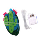 Tropical Felt Cactus Light String Bunting Banner Garland Decoration Backdrop