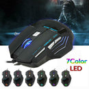 5500DPI A908 Wired LED Optical Gaming Mouse Fire Button 7Keys for PC Laptop