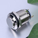 12mm Waterproof High Top Momentary Metal On/Off Push Button Switch A