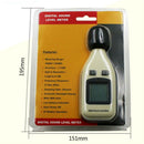 Handheld White Sound Pressure Noise Meter  Detector 30-130dB Data