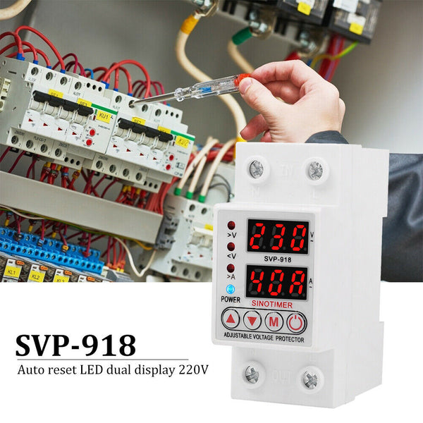 SVP-918 Adjustable Self-recovery Over Under Voltage Circuit Protector (40A) A#S