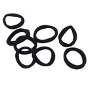 8 Pcs Black Stretchy Band Hair Tie Holder Ponytail Holder