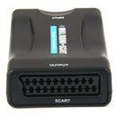HDMI to SCART Composite Video Converter Stereo Audio Adapter + USB Cable Bl