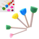 5pcs sponge brush children art diy painting tools baby drawing toys gift^ ME